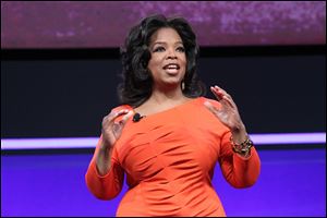 Oprah Winfrey presents at the OWN: Oprah Winfrey Network portion of the Discovery Communications Upfront at Jazz at Lincoln Center in New York.