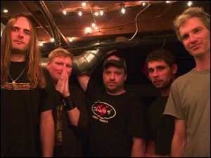 (L-R) Steve Smith, Bass/Eric Oblander, Vocals Harp/ Brad Coffin, Guitar/ Phil Durr, guitar /Ê Michael Horrigan, drums from the band 