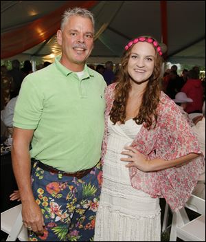 Dale Dillon and Rachel Macksey didn’t let rain stop them from attending the Crosby Festival Preview gala.