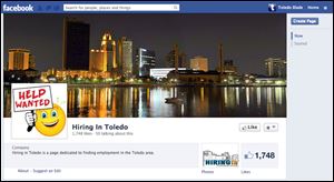 Screengrab of the 'Hiriing In Toledo' Facebook page.