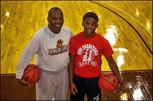 LaMonta Stone and his son, LaMonta Stone II, will be in the thick of the AAU summer basketball tournament circuit, but with different goals in mind.