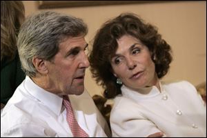 Teresa Heinz Kerry, the wife of U.S. Secretary of State John Kerry, is in critical but stable condition in a hospital in Nantucket, Mass.