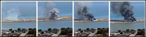 This combination of photos provided by Dawn Siadatan shows Asiana Airlines flight 214  just moments after crashing at the San Francisco International Airport, Saturday.