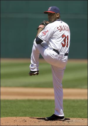 Cleveland Indians starting pitcher Danny Salazar pitched six innings in the Tribe's 4-2 win. 