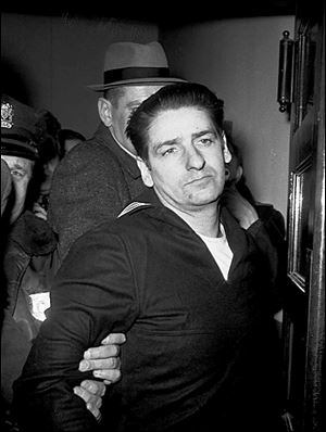Self-confessed Boston Strangler Albert DeSalvo shown in 1967, minutes after his capture in Boston. 
