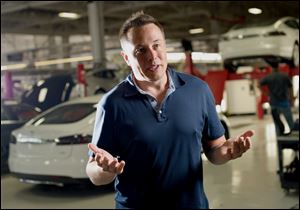 Elon Musk, co-founder and chief executive officer of Tesla Motors Inc.