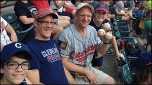 Greg Van Niel, a season-ticket holder who wasn't sitting in his usual seat, grabbed four foul balls Sunday.