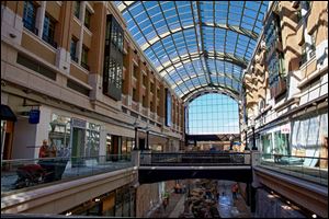 The interior of the City Creek Center mall in Salt Lake City.