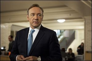 Kevin Spacey stars as U.S. Congressman Frank Underwood in a the Netflix original series, 'House of Cards.'