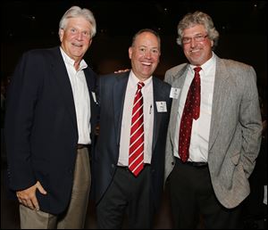 From left Doug Lanier, Mike Thaman, and Bill Vernal during look forward to the LPGA tournament.