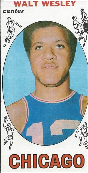 This 1970 Walt Wesley bubble-gum card started the Cleveland Cavaliers on the road to professional basketball.