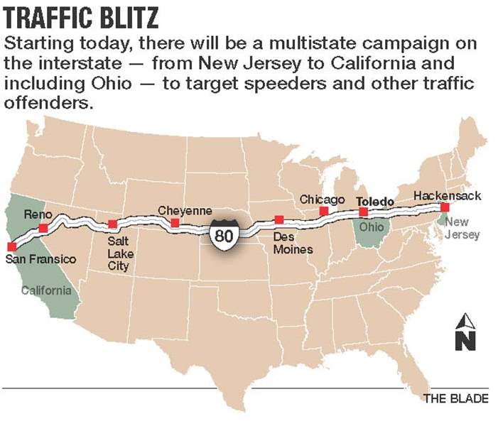 More police aim to make I80 safer The Blade