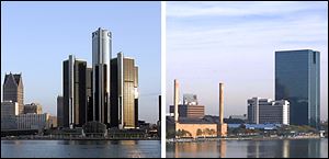 Blight, poverty, unemployment, and municipal debt crippled Detroit, left. Toledo, often compared to the Motor City, took unpopular steps during trying times.