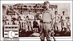 Hank O'Day played for the Toledo Blue Stockings in 1884. He is best known, however, for umpiring in 10 World Series.