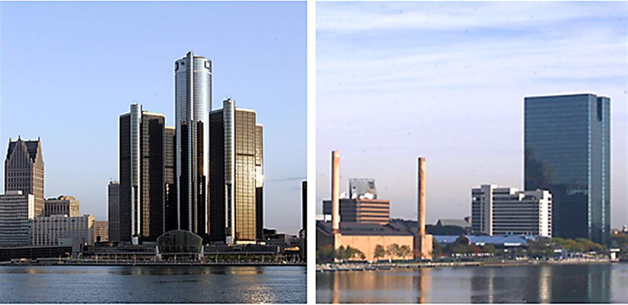 Detroit-Toledo-skylines