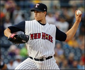 Mud Hens pitcher Kyle Lobstein allowed three earned runs on eight hits in six innings against Durham.