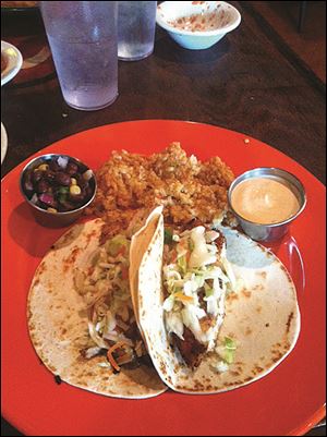 Fish tacos at Sundown Cantina.