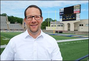 Adam Salon, former University of Toledo football director of operations, taught a three-week life-skills class to incoming freshman players this summer.