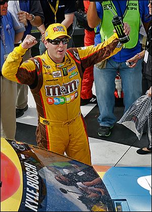 Kyle Busch won at Watkins Glen on Sunday after a disastrous race in 2012 that saw him lose the lead on the final lap.