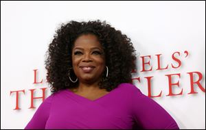 Oprah Winfrey arrives at the Los Angeles premiere of 