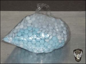 676 Oxycodone pills were discovered in the vehicle.