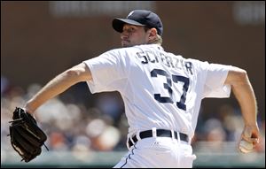 Detroit Tigers pitcher Max Scherzer (18-1) gave up two runs on five hits over eight innings Sunday during a 6-3 win against Kansas City. Scherzer and Roger Clemens are the pitchers since 1919 to have 18 wins in their first 19 decisions, STATS said. 