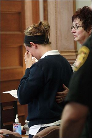 Sydney Yeager gives her victim statement during the sentencing of Matthew Gonzalez.