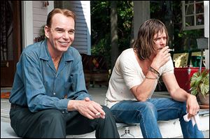 Billy Bob Thornton, left, and Kevin Bacon in a scene from 'Jayne Mansfield's Car.'
