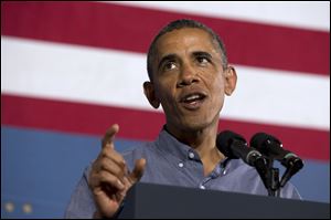 President Barack Obama says a possible chemical weapons attack in Syria this week is a 