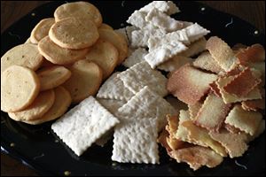 Different home made crackers.
