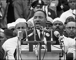 The Rev. Martin Luther King, Jr., energizes hundreds of thousands with his ‘I Have A Dream’ speech on the National Mall in Washington on Aug. 28, 1963.