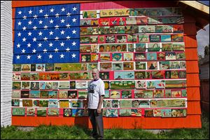 Richard Ormbrek’s Seattle home, which is decorated with a 20-foot-wide American flag made up of 180 painted tiles, has become a local landmark.  He says that rather than hurt property values, his one-of-a-kind home gets offers from would-be buyers every week.
