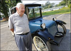 Ford Cauffiel, a Toledo entrepreneur and noted car collector, has owned his Toledo-built 1917 Milburn Light Electric for more than a decade.