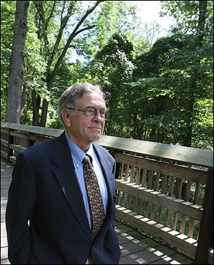 Jack Gallon, shown at Wildwood  Preserve Metropark in 2005, served for more than two decades on the board of the Metroparks of the Toledo Area. When Mr. Gallon died in March, he left $1 million in his will to the Metroparks.