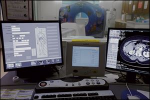 A change in software allows a CT scanner to emit less radiation.