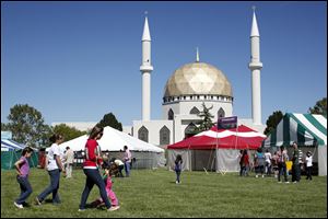 People enjoy the themselves at last year's International Festival at the Islamic Center of Greater Toledo.