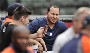 Tigers shortstop Jhonny Peralta worked out with the team Wednesday in Chicago. Peralta, serving a 50-game suspension, is eligible to return Sept. 27 for the final three regular-season games.