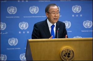 Secretary-General Ban Ki-moon said today he believes there will be “an overwhelming report” from U.N. inspectors that chemical weapons were used in an attack in Syria on Aug. 21, but he did not say who was responsible.