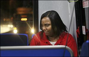 Mondia Brown depends on TARTA’s No. 7 bus to take her from downtown Toledo to her job at a Meijer store along the route to Spencer Township.