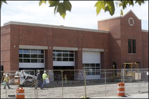 Construction continues on Fire Station No. 1 in Sylvania. 