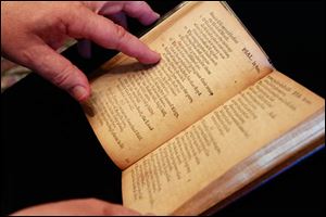 A copy of the Bay Psalm Book, printed in 1640, will be up for auction in New York on Nov. 26.