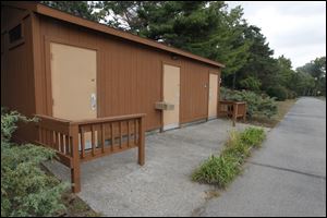 The bathroom building at Olander Park where the alleged rape is said to have occurred. 