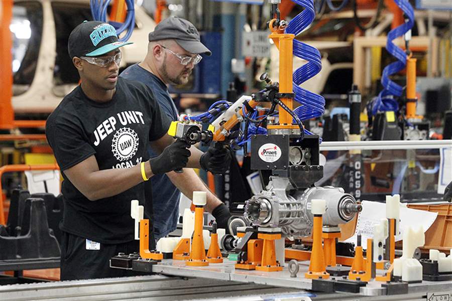 Chrysler expansion at Toledo Jeep plant exceeds its hiring promise