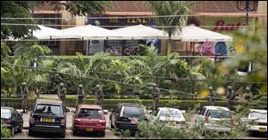 Multiple barrages of gunfire erupted this morning from the upscale Kenyan mall where there is a hostage standoff with Islamic extremists nearly 24 hours after they attacked using grenades and assault rifles.