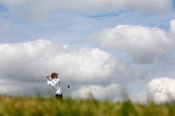 St-Francis-de-Sales-golfer-Kevin-Metzger-tees-off-on-18