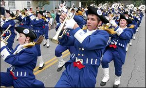 Member of the Anthony Wayne High School Marching Generals entertain during a past parade.