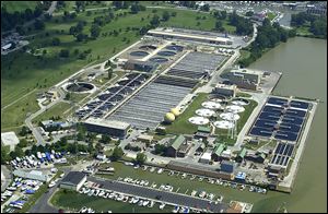 The City of Toledo's wastewater treatment plant in Bay View Park.