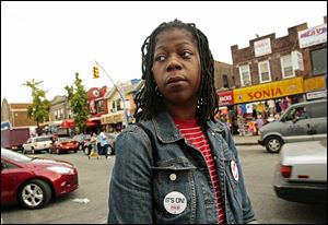 Naquasia LeGrand has helped organize protests by fast-food workers in New York. 
