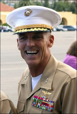Maj. Gen. Gregg Sturdevant at Marine Corps Recruit Depot San Diego, Calf..