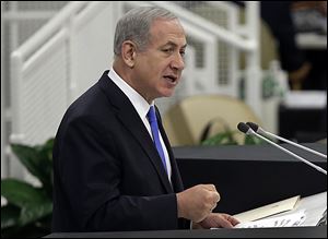 Israeli Prime Minister Benjamin Netanyahu addresses the United Nations General Assembly this week.